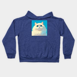 Blue-eyed Fluff III Kids Hoodie